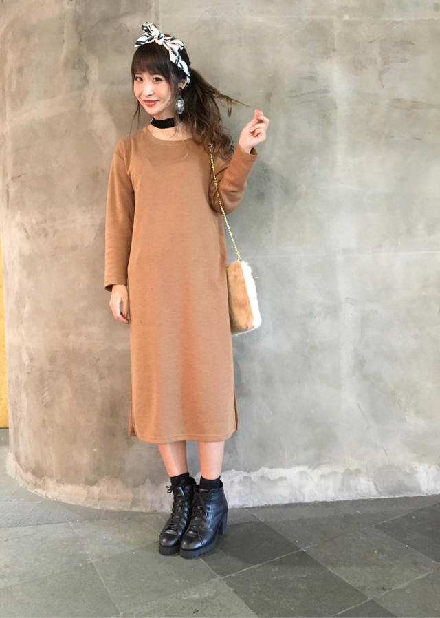 丈長カットワンピ♡なべ♡話題のスカーフヘアアレンジ♡