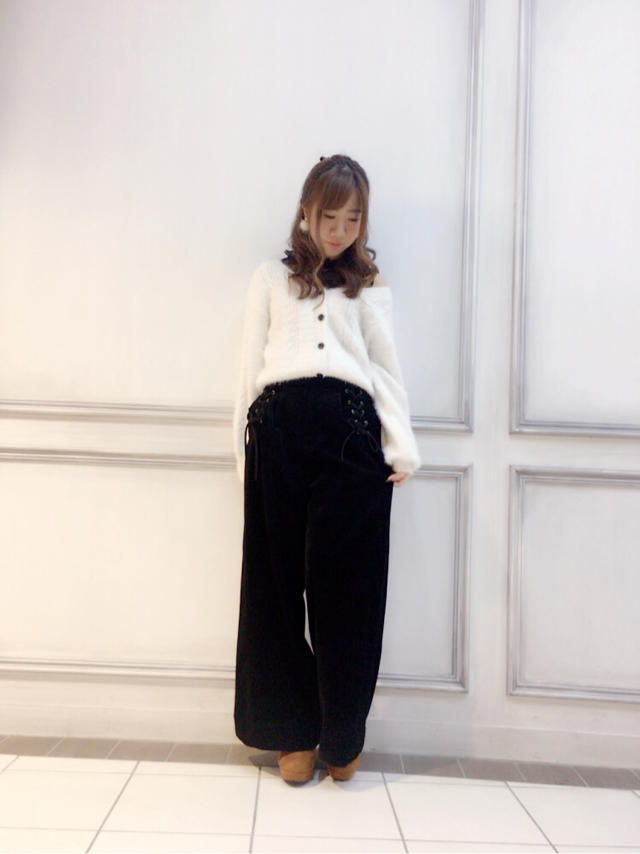 コーデュロイワイドパンツ♡