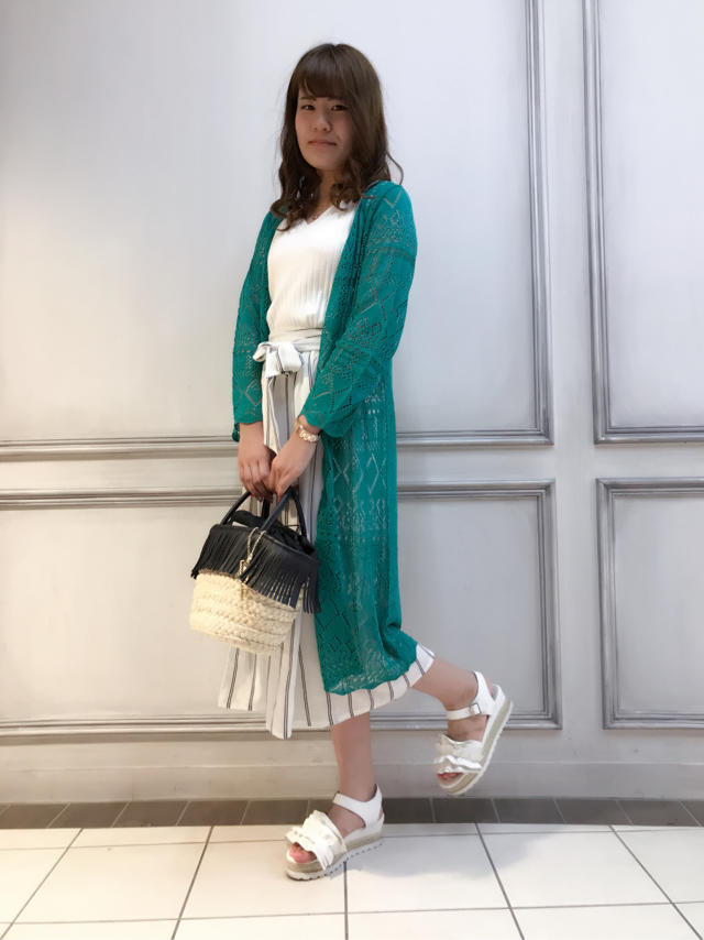 ♡ストライプラップスカート♡大渕さん♡kumablog