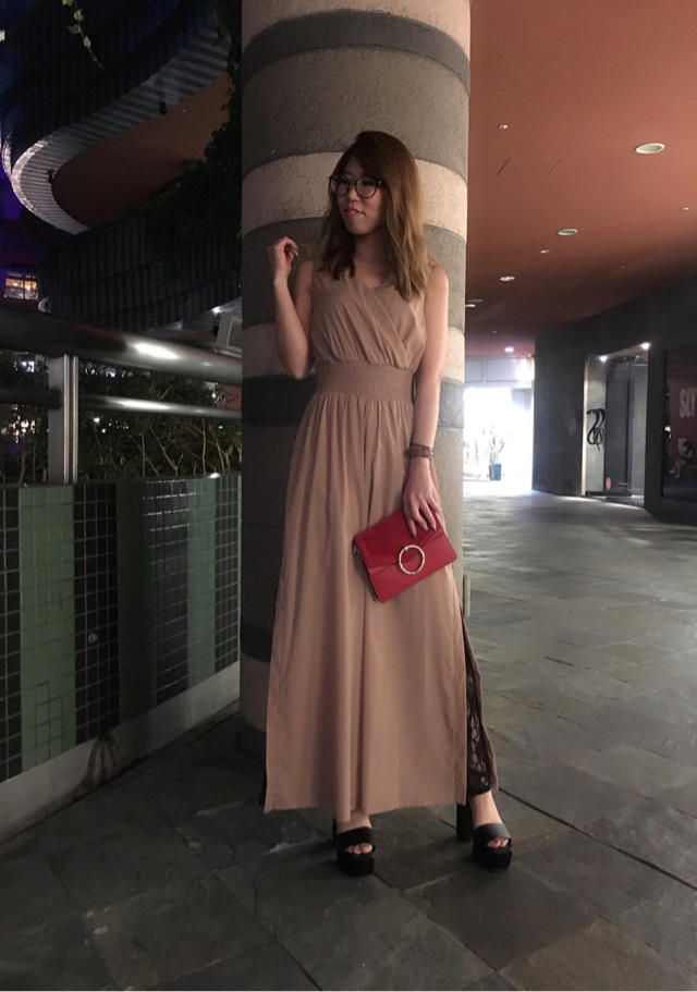 裾レース♡オールインワン