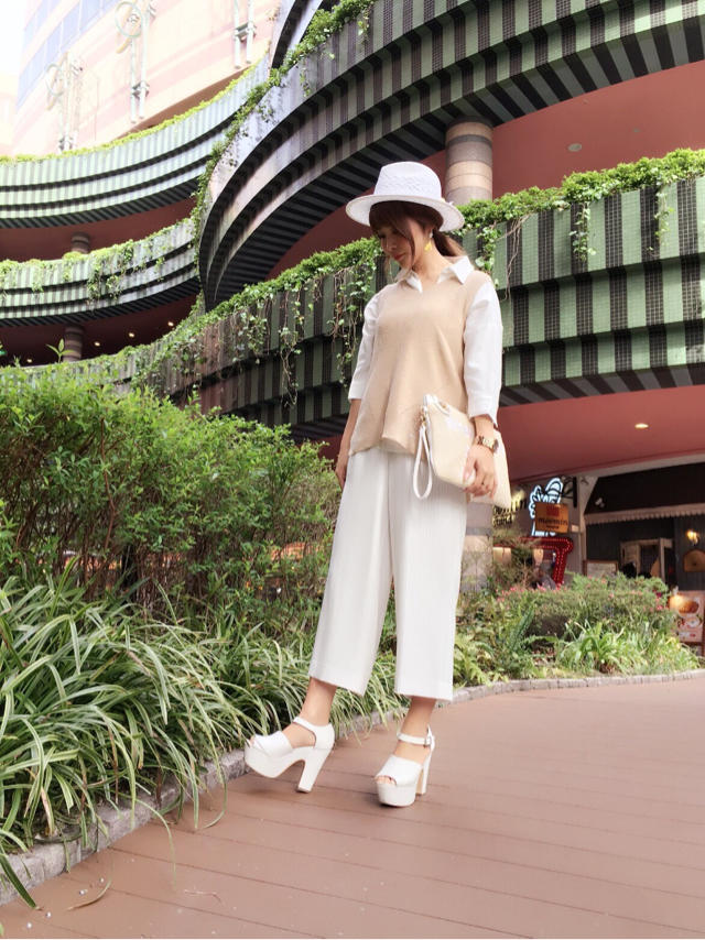 バックシャンノースリニット♡なべチーフ♡お客様写メ