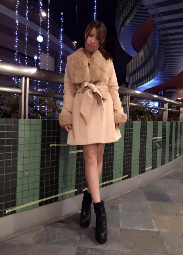 ラビットファーガウン風コート♡