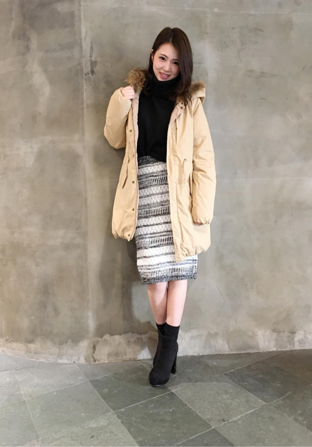 リバーシブルダウンコート♡ゆき♡筋トレ開始！