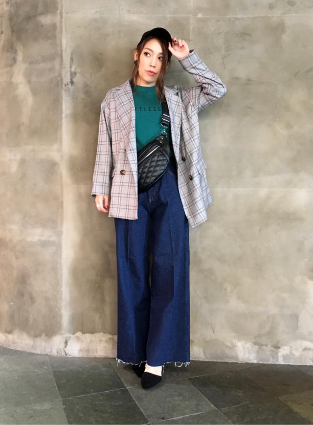 チェックジャケット♡コーデ