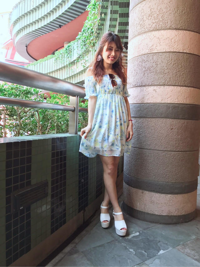 花柄ワンピース♡