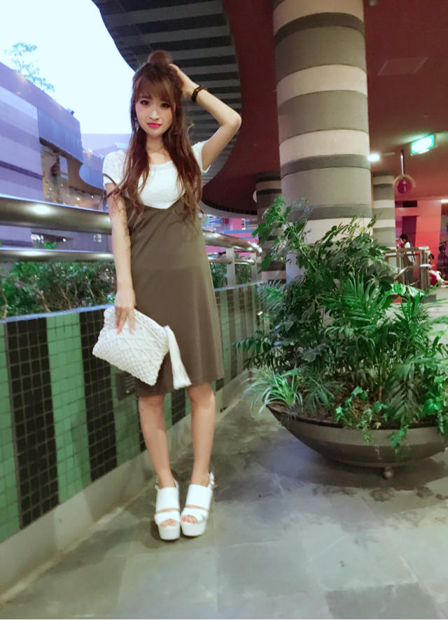 レースインナー付きキャミワンピ♡なべ♡可愛い顧客様♡