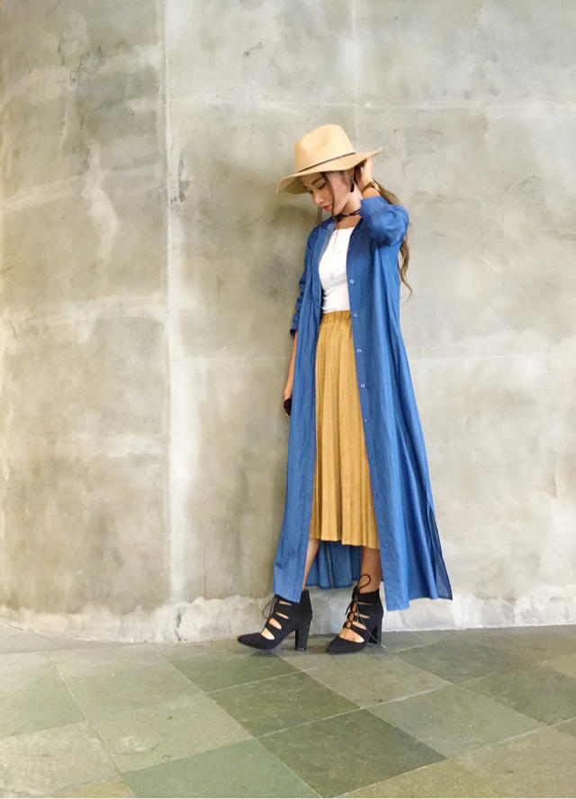 ロングシャツ着回し♡なべ♡五島列島！