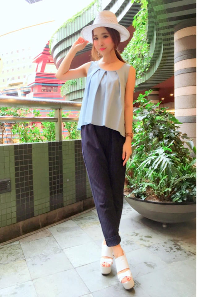 シフォン切り替えロンパ♡なべ
