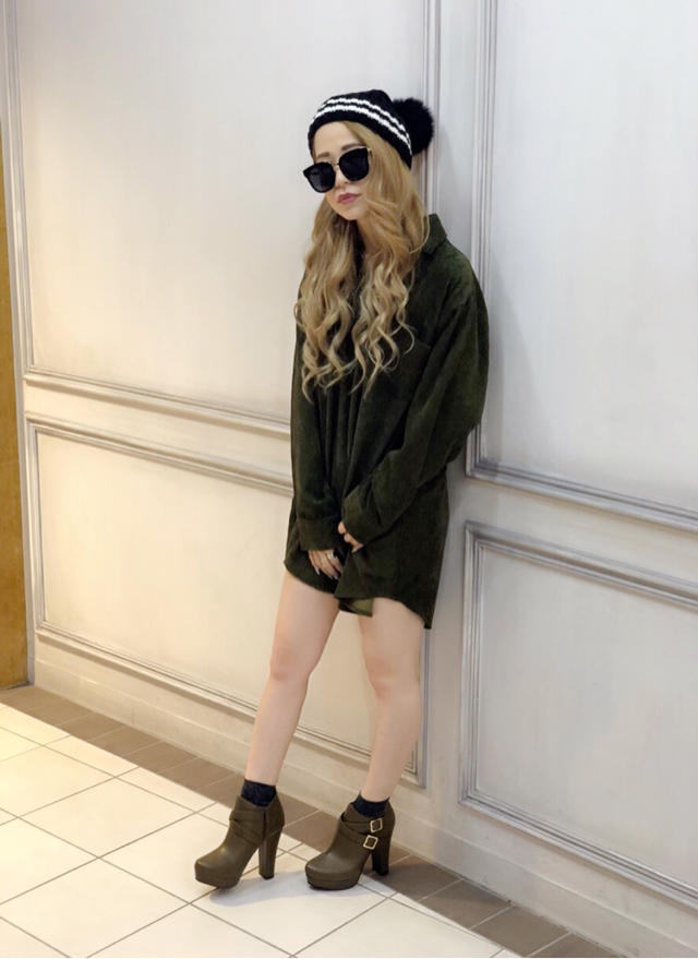 コーデュロイワンピ★taki