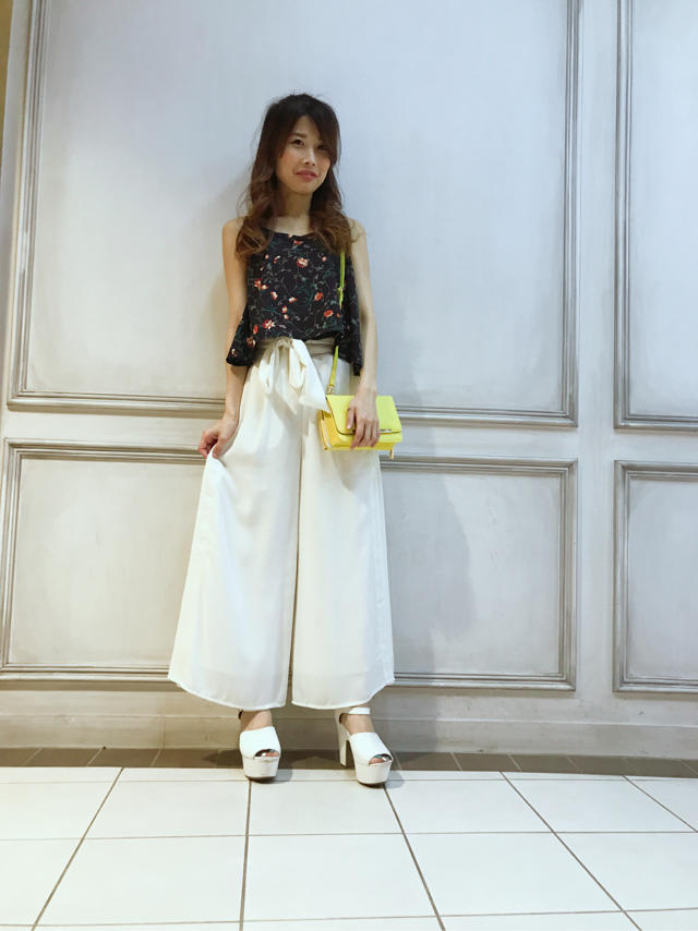 ♡花柄キャミソール♡可愛い系好きな方オススメコーデ♡