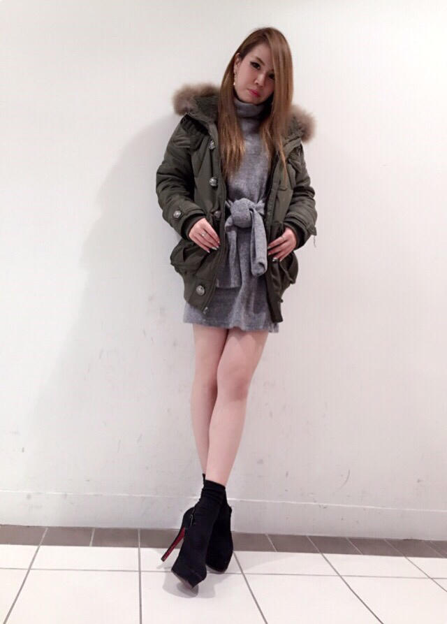 タートルネックワンピ…♡