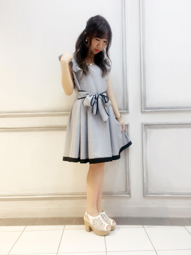 リボンフリルワンピ♡