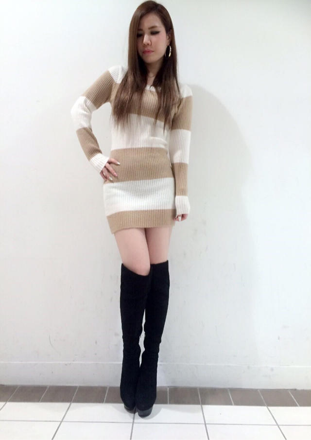 New＊ボーダーニットOP
