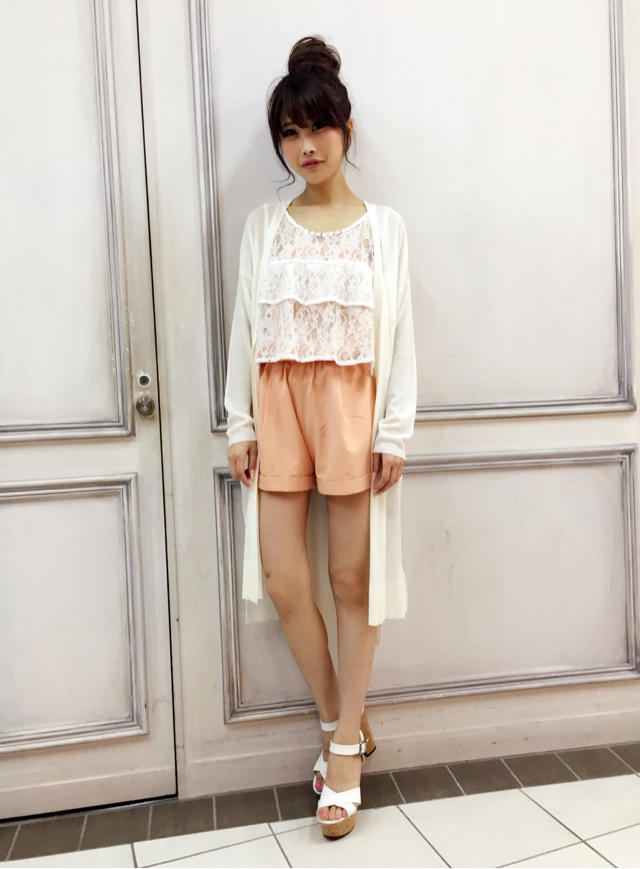 レースレイヤード風ロンパ♡くまちゃん♡