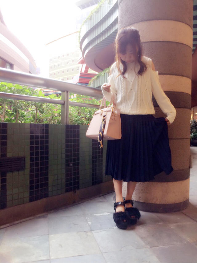 トレンド♡肩開きニット♡