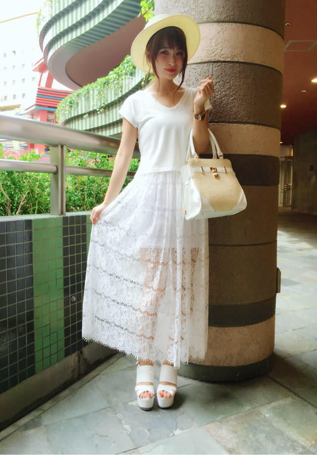 再入荷♡大人気レースワンピ♡なべチーフ