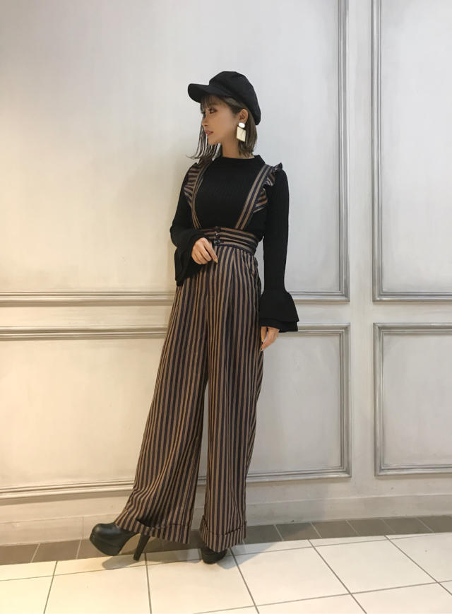 サス付きワイドパンツ♡みき♡スキンケア