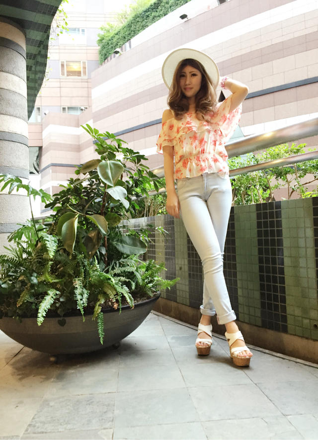 花柄シフォントップス♡くまみき♡NEWファンデ