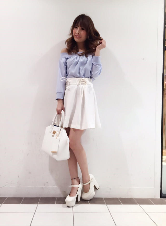 スピンドルフレアスカート着回し♡New Bag♡熊手チーフ