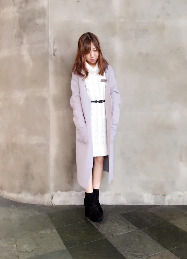 ニットカーディガン♡さむちゃん♡オススメmakeアイテム！