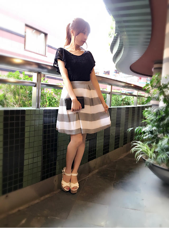 ♡可愛いすぎないボーダー大人コーデ♡オフショット♡