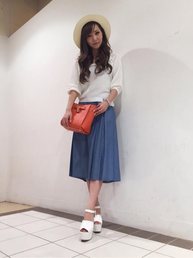新作レースアップニット♡着回し♡asami&kumachan