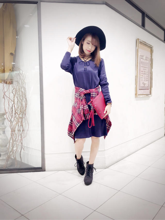 ワンピース×チェックシャツ♡おすすめ楽ちんコーデ♡ゆっきー