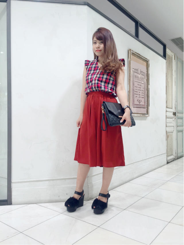 PRESS掲載♡チェックは今期もトレンド！！楽チンお洒落CODE♡入社当初♡ちろ