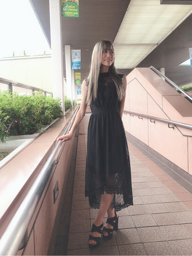 すらっときれいに♡レースワンピ♡青木