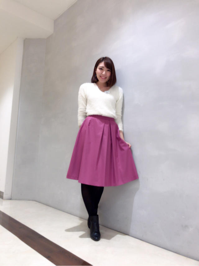 お得なうちに今から春まで着れるお洋服をゲット♡ミモレ丈フレアスカート♡/写真♡鈴木