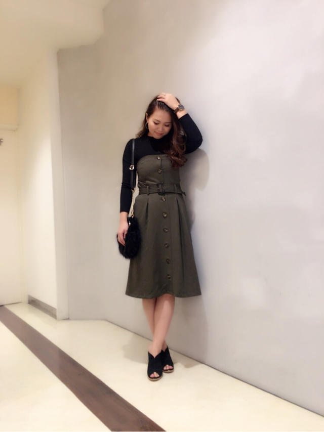 今の時期ぴったり！！インナー×ベアワンピSET♡店長会写メ〜♡内田
