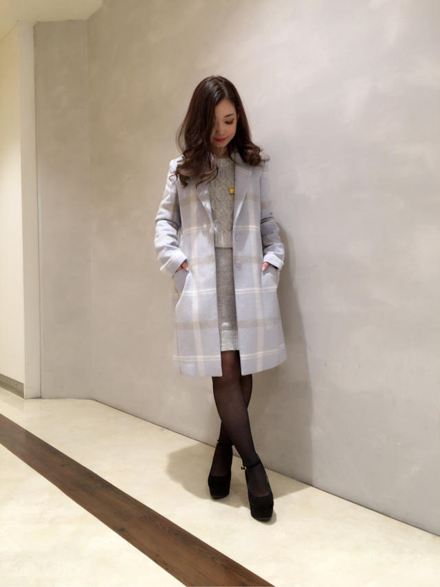 期間限定！コートALL30%OFF！チェック柄チェスターコート♡興津