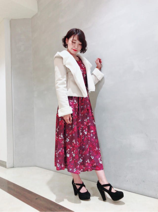 大人可愛い♡花柄シャツワンピ♡/中村さんと♡鈴木