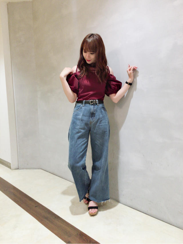 [DENIM ADDICT 限定プライス]♡新作！♡いちおしワイドデニムコーデ♡増田