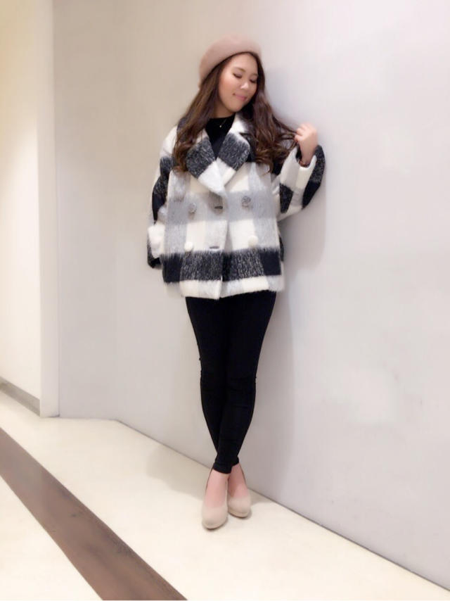 存在感大◎♡新作チェックコート♡/仕事後みんなで♡内田