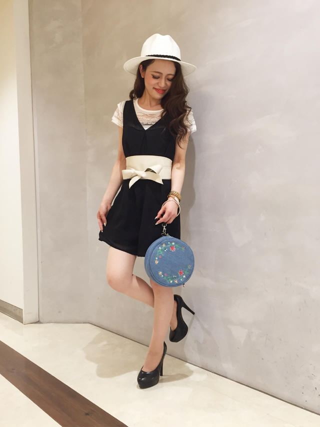 シフォン素材に注目♡着まわし抜群サロペット♡/カジュアルスタイル♡ 加茂