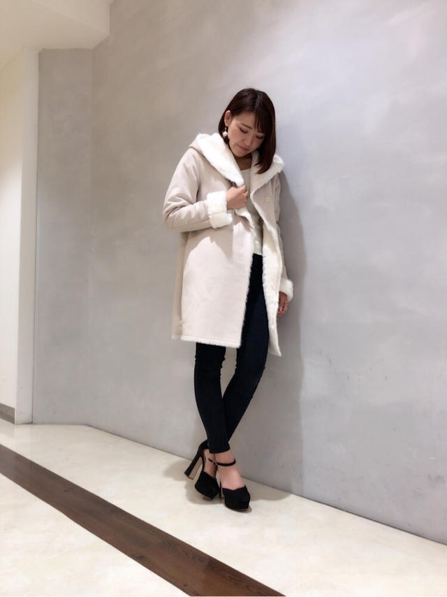 色々なお洋服と相性抜群！ムートンライクロングコート♡/お知らせ♡鈴木