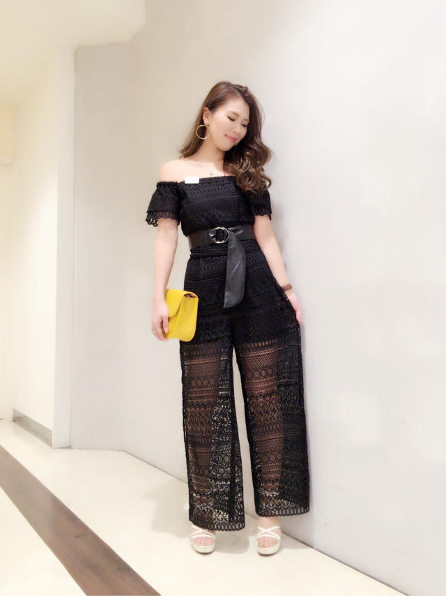 ルックブック掲載♡/レースオールインワン♡/スタッフ集合写メ♡内田