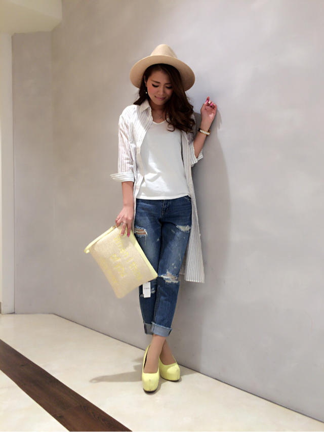 ストライプシャツ♡/todays code♡内田