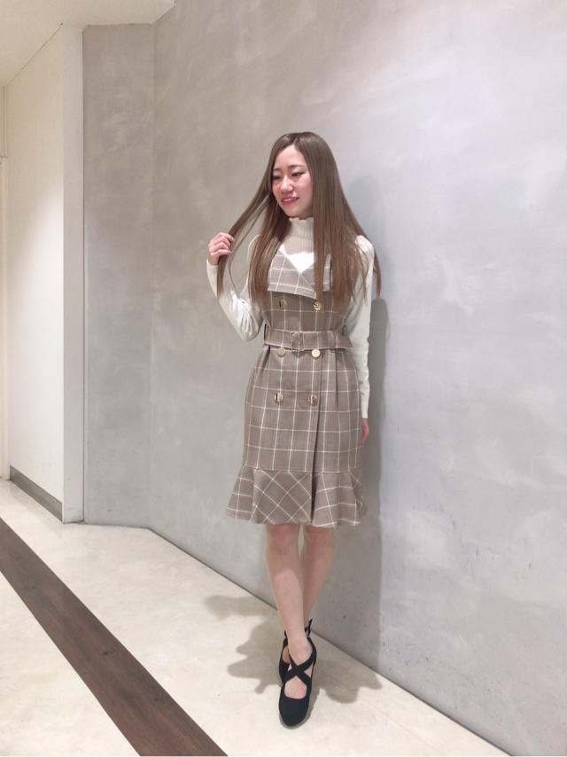 春っぽガーリーコーデ♡青木