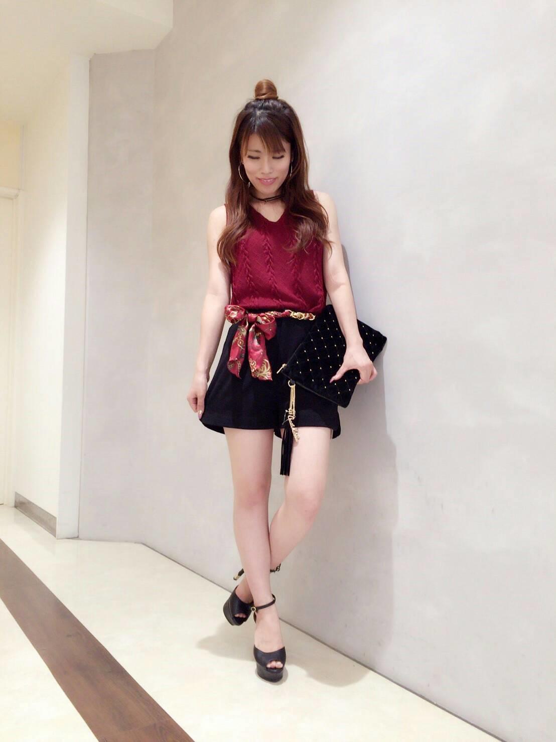 大人気！ノースリトップス×ショーパン/とんでもなくホラー♡田中