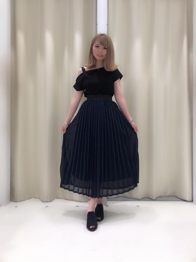 ラメプリーツスカート♡みふ