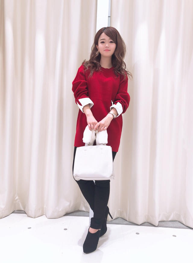 ブラウスレイヤード風ニット♡OFF SHOTあり♡KAORI