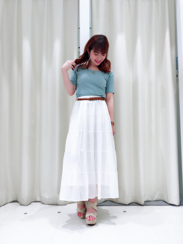 夏にもオススメ♡スラブティアードスカート♡まみたす