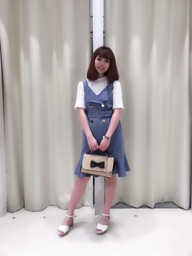 新作♡ダブルボタンワンピ♡みふ