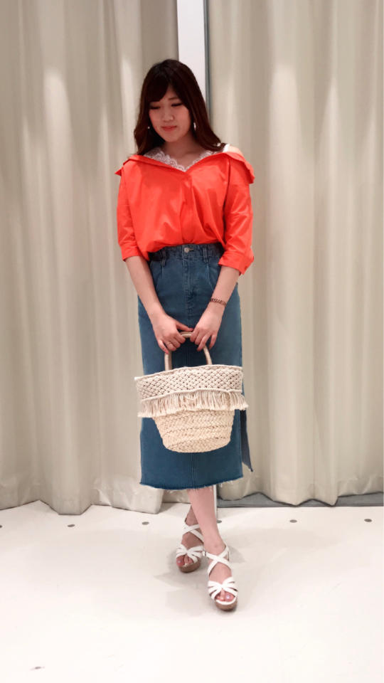 レースレイヤード風抜けシャツ♡♡よっちゃん