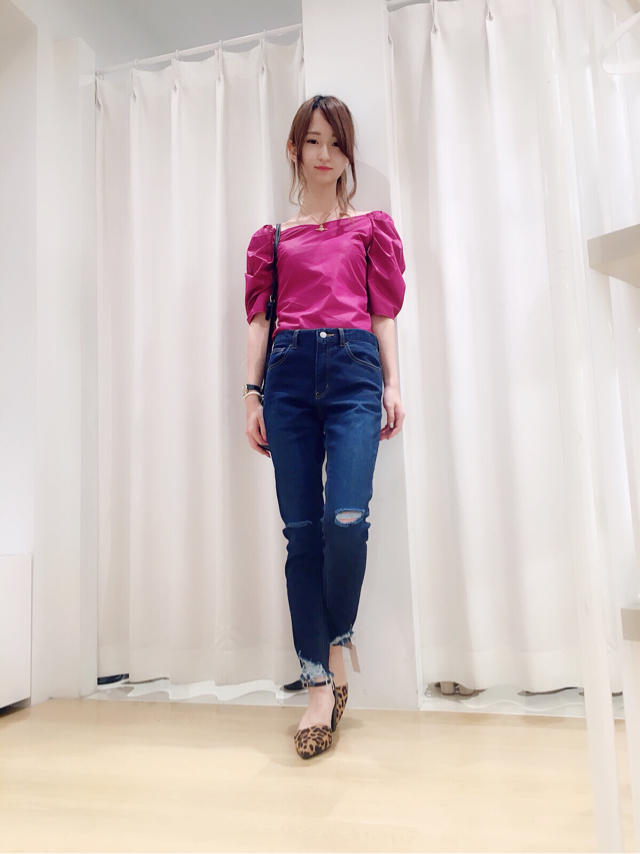 期間限定プライス♡裾ダメージスキニーデニム♡＆新作トップス♡
