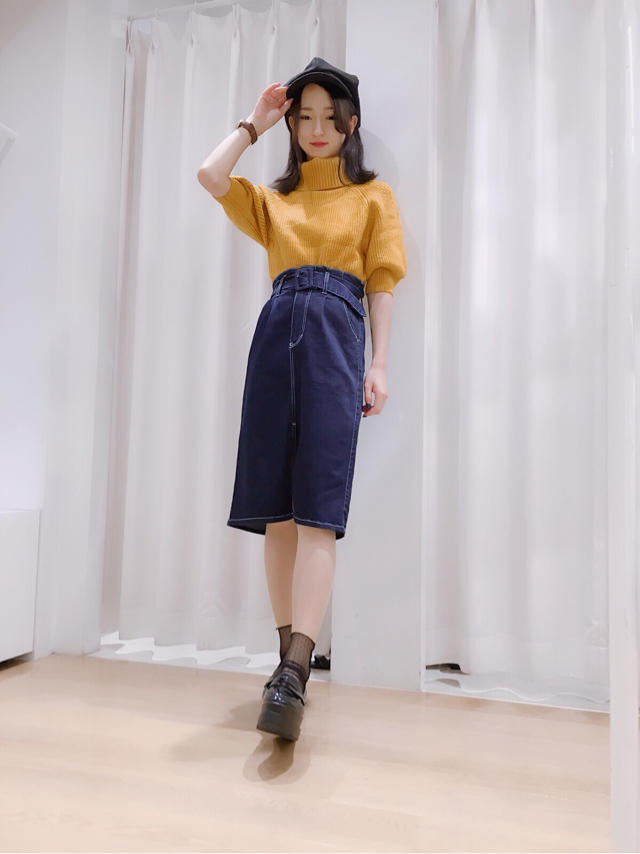 雑誌vivi掲載♡ビビットカラーが可愛い♡コンパクトタートルニット♡