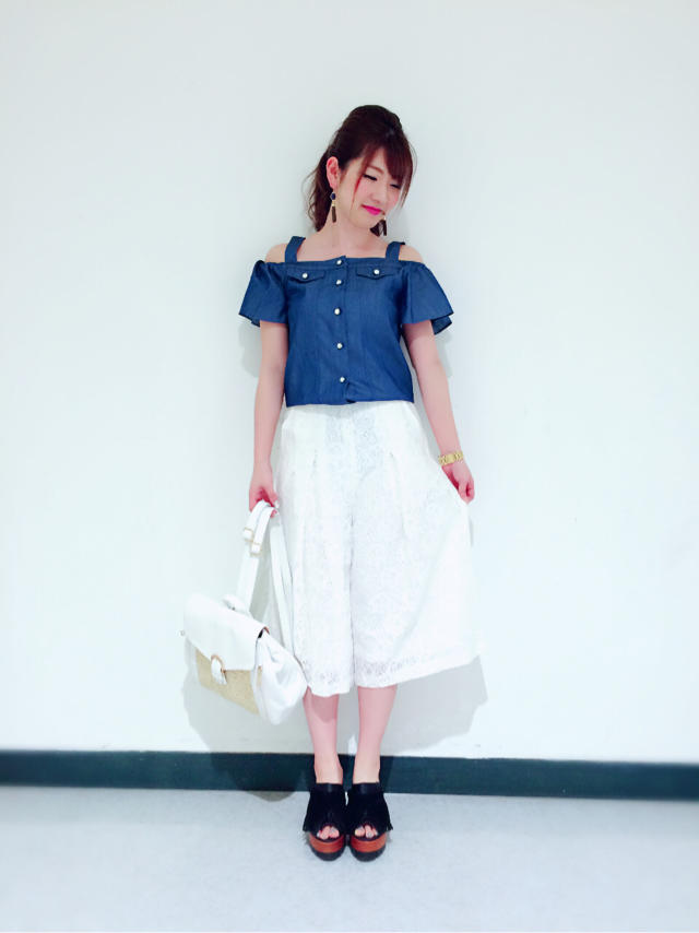 新作総レースワイドパンツ(﹡ˆ﹀ˆ﹡)♡