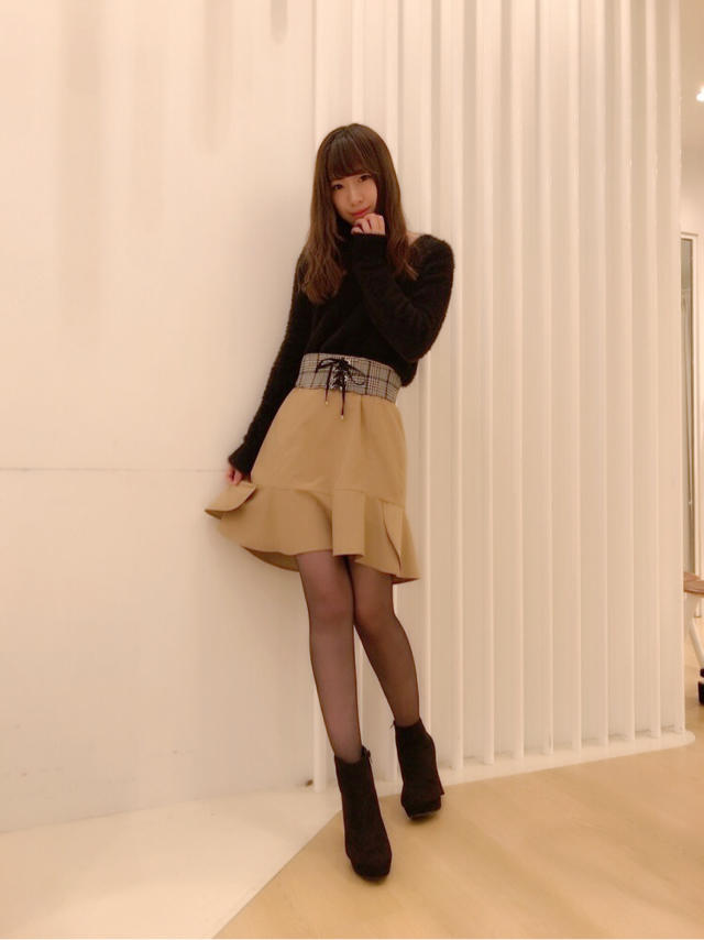 ベルト付コーデュロイスカート♡